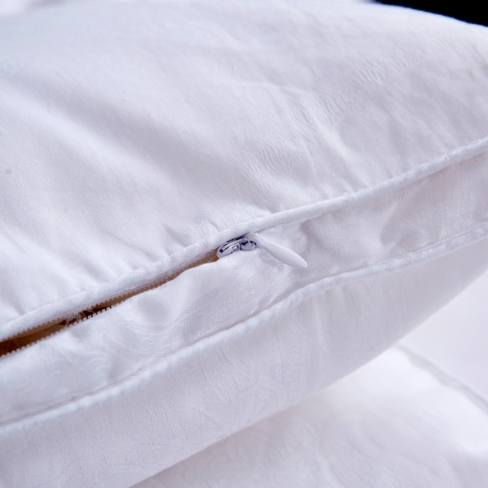 91家纺网 家纺一手货源 找家纺 羽仙子2023新款双层大提花羽绒被白鸭绒被被子 丽莎-白