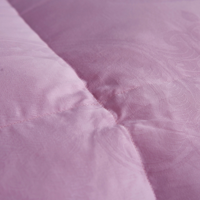 91家纺网 家纺一手货源 找家纺 羽仙子2023新款双层大提花羽绒被白鸭绒被被子 丽莎-粉色