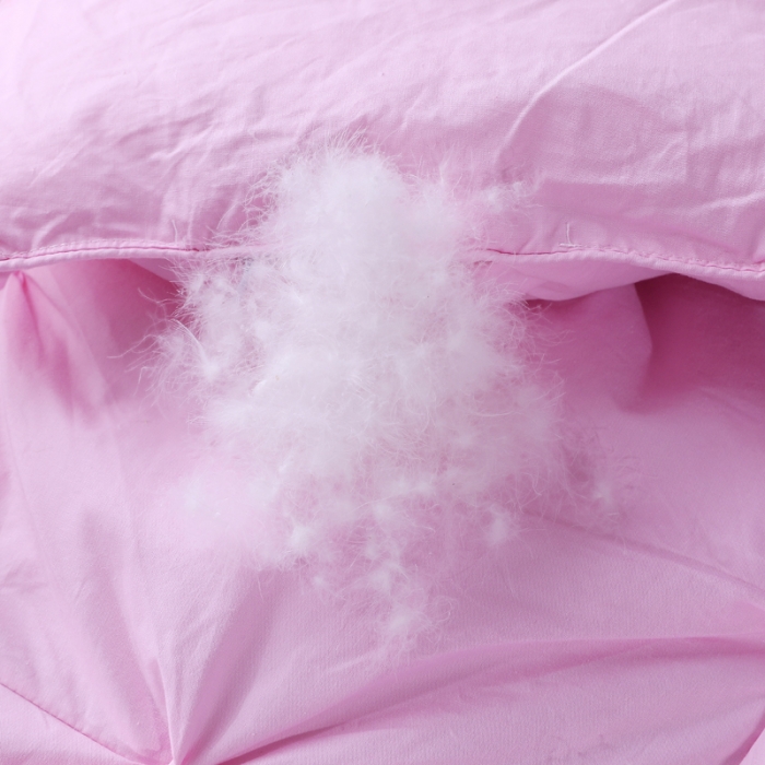 91家纺网 家纺一手货源 找家纺 羽仙子全棉扭花款羽绒被鹅绒被被芯春秋被冬被直播供货量大可谈 樱花粉