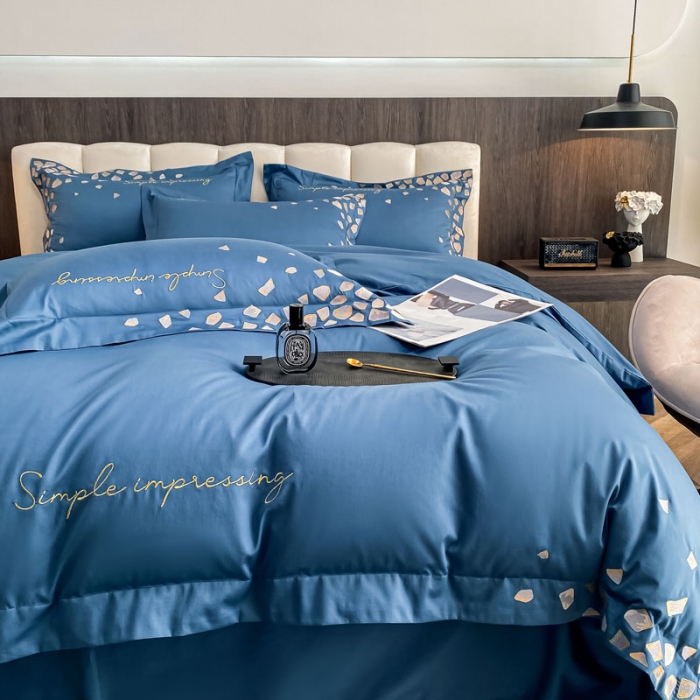 91家纺网 家纺一手货源 找家纺 （总）爱缦 2022耀影系列100支长绒棉奥棉四件套