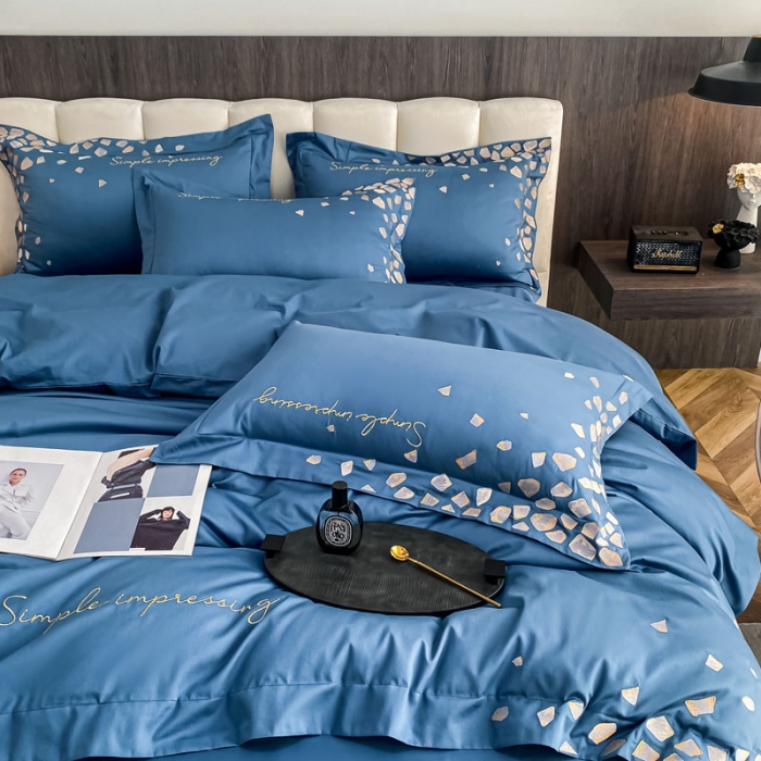 91家纺网 家纺一手货源 找家纺 （总）爱缦 2022耀影系列100支长绒棉奥棉四件套