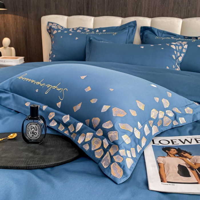 91家纺网 家纺一手货源 找家纺 （总）爱缦 2022耀影系列100支长绒棉奥棉四件套