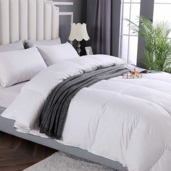 91家纺网 家纺一手货源 找家纺 （总）羽仙子2023全棉羽绒被白鹅绒冬被加厚被子被芯