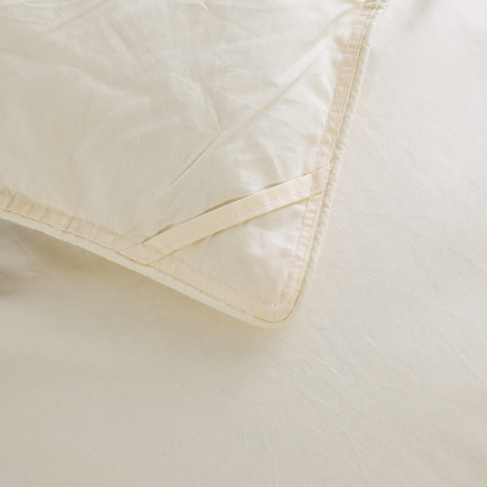 91家纺网 家纺一手货源 找家纺 羽仙子2023全棉羽绒被白鹅绒冬被加厚被子被芯 鹅黄色