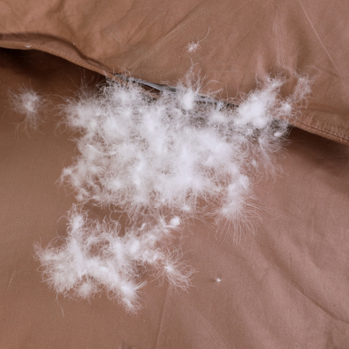 91家纺网 家纺一手货源 找家纺 羽仙子2023全棉羽绒被白鹅绒冬被加厚被子被芯 咖啡色