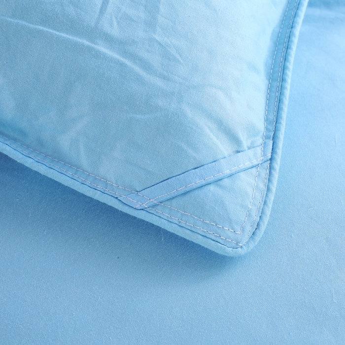 91家纺网 家纺一手货源 找家纺 羽仙子2023全棉羽绒被白鹅绒冬被加厚被子被芯 深蓝色