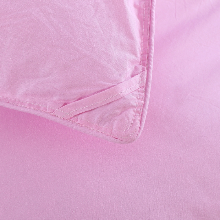 91家纺网 家纺一手货源 找家纺 羽仙子2023全棉羽绒被白鹅绒冬被加厚被子被芯 樱花粉