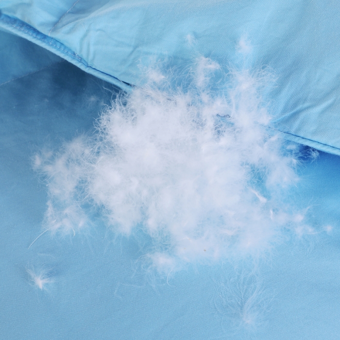 91家纺网 家纺一手货源 找家纺 羽仙子2023全棉羽绒被白鹅绒冬被加厚被子被芯 深蓝色