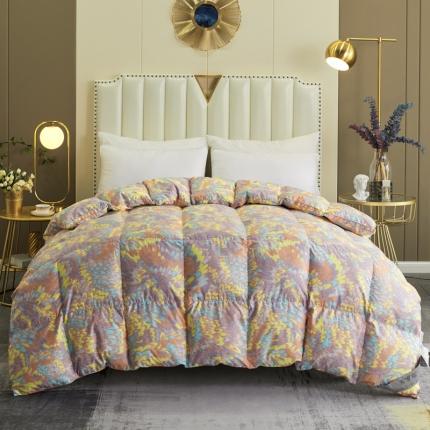 91家纺网 家纺一手货源 找家纺 （总）羽仙子2023新款孔雀开屏羽绒被芯被子冬被春秋被