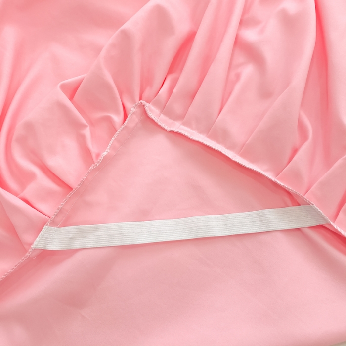 91家纺网 家纺一手货源 找家纺 慕语家纺 2023新款亲肤磨毛高支高密四件套-小幸运 灰粉