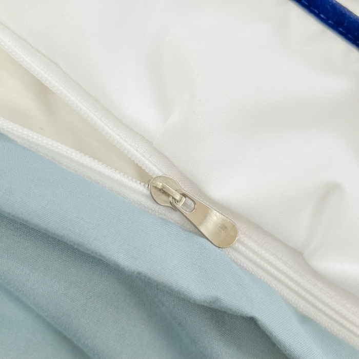 91家纺网 家纺一手货源 找家纺 慕语家纺 2023新款亲肤磨毛高支高密四件套-小幸运 蓝灰