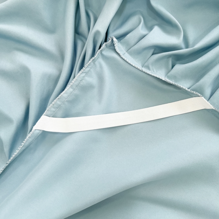 91家纺网 家纺一手货源 找家纺 慕语家纺 2023新款亲肤磨毛高支高密四件套-小幸运 蓝灰