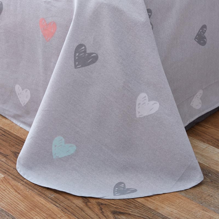 91家纺网 家纺一手货源 找家纺 尚帛 2024新款全棉12868印花四件套 爱LOVE