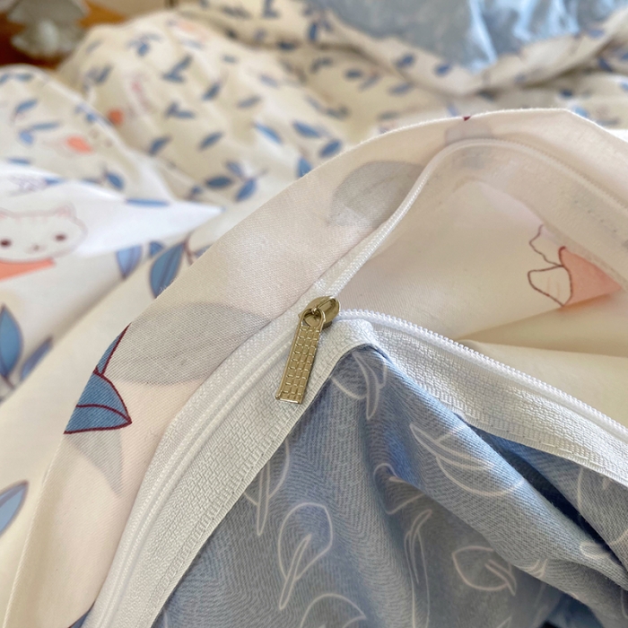 91家纺网 家纺一手货源 找家纺 尚帛 2024新款全棉12868印花四件套 安琪儿