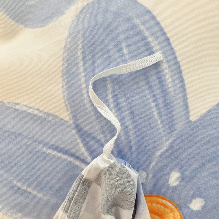 91家纺网 家纺一手货源 找家纺 尚帛 2024新款全棉12868印花四件套 草莓爱恋-蓝