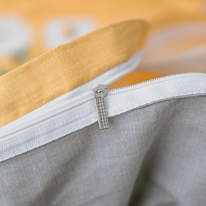 91家纺网 家纺一手货源 找家纺 尚帛 2024新款全棉12868印花四件套 花漾-黄