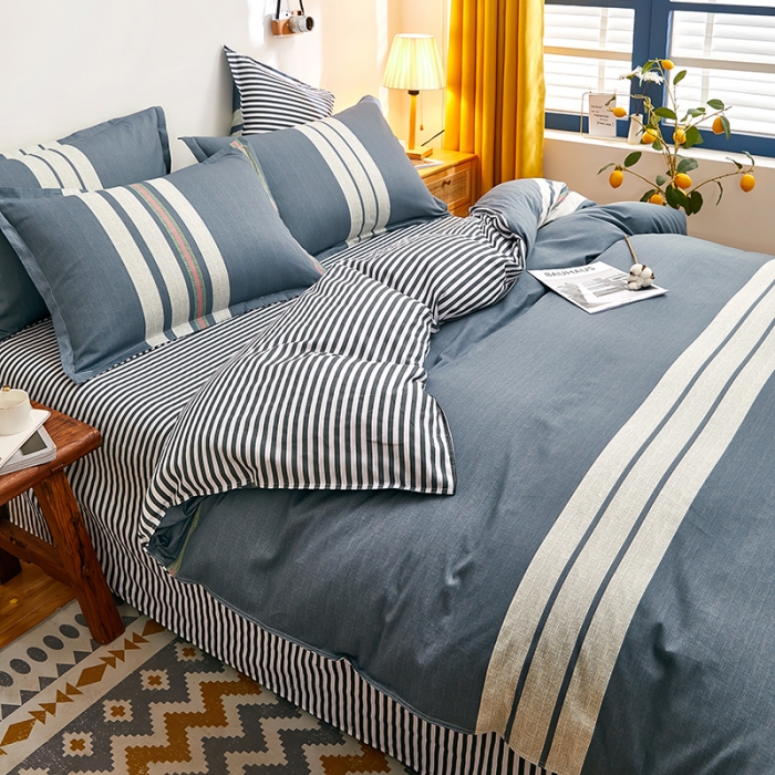 91家纺网 家纺一手货源 找家纺 尚帛 2024新款全棉12868印花四件套 皇家风范