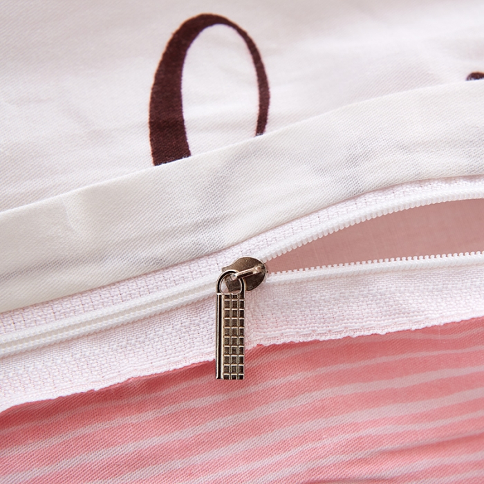 91家纺网 家纺一手货源 找家纺 尚帛 2024新款全棉12868印花四件套 蜜糖甜心