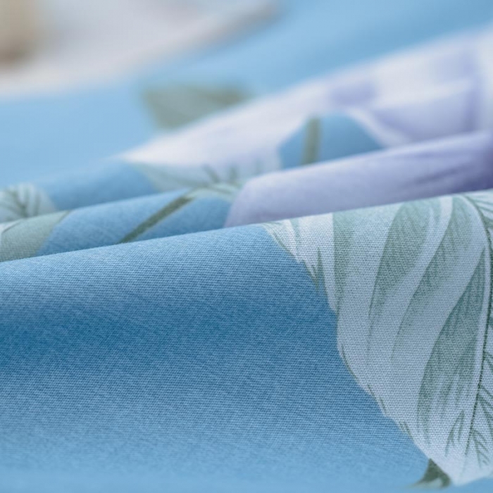 91家纺网 家纺一手货源 找家纺 尚帛 2024新款全棉12868印花四件套 清丽花香