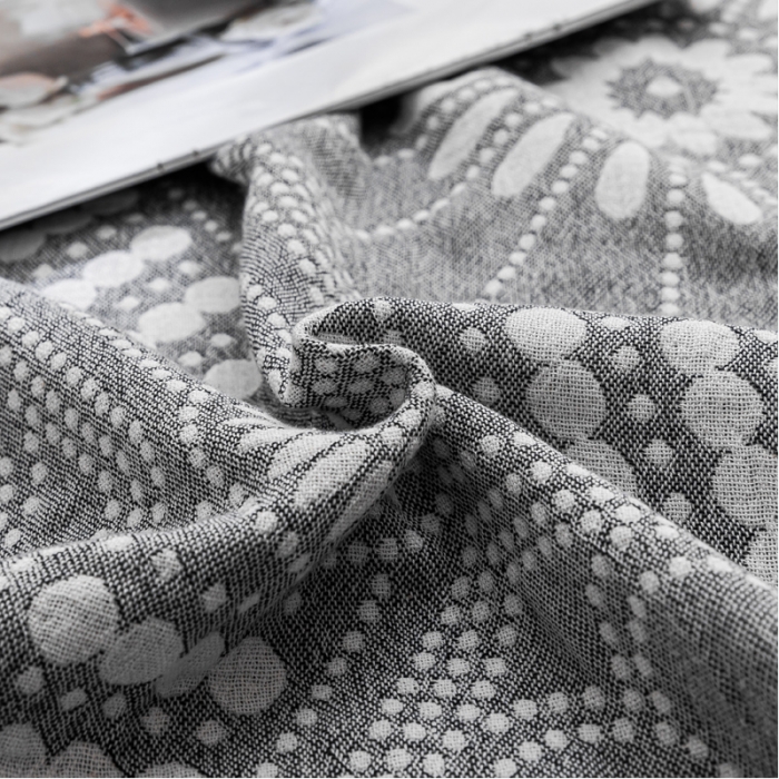91家纺网 家纺一手货源 找家纺 朴尔家纺 2022新款主推三层水洗棉纱布毛巾被 星辰大海-灰白
