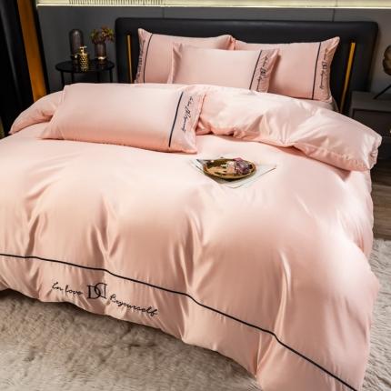 91家纺网 家纺一手货源 找家纺 （总）绒世界 2022新款高端绣花水洗真丝四件套