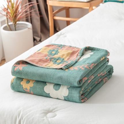 91家纺网 家纺一手货源 找家纺 （总）朴尔家纺 2022新款四层韩版碎花风全棉纱布毛巾被