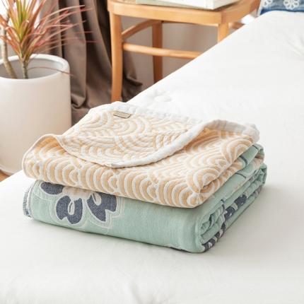 91家纺网 家纺一手货源 找家纺 （总）朴尔家纺 2022新款四层韩版碎花风全棉纱布毛巾被