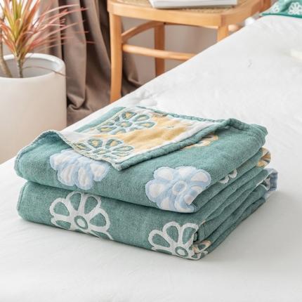 91家纺网 家纺一手货源 找家纺 （总）朴尔家纺 2022新款四层韩版碎花风全棉纱布毛巾被