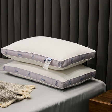 91家纺网 家纺一手货源 找家纺 迪拜帆船七星级酒店枕芯全棉60SA类颈椎助眠羽丝绒枕头单只