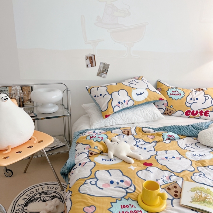 91家纺网 家纺一手货源 找家纺 （总）星期八 2022新款豆豆夏被包边款系列二