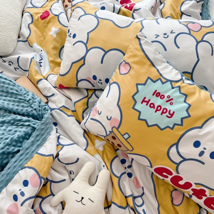 91家纺网 家纺一手货源 找家纺 （总）星期八 2022新款豆豆夏被包边款系列二