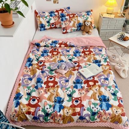 91家纺网 家纺一手货源 找家纺 （总）星期八 2022新款豆豆夏被包边款系列一