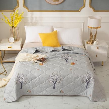 爱派 2022新款磨毛印花夏凉夏被空调被发财树