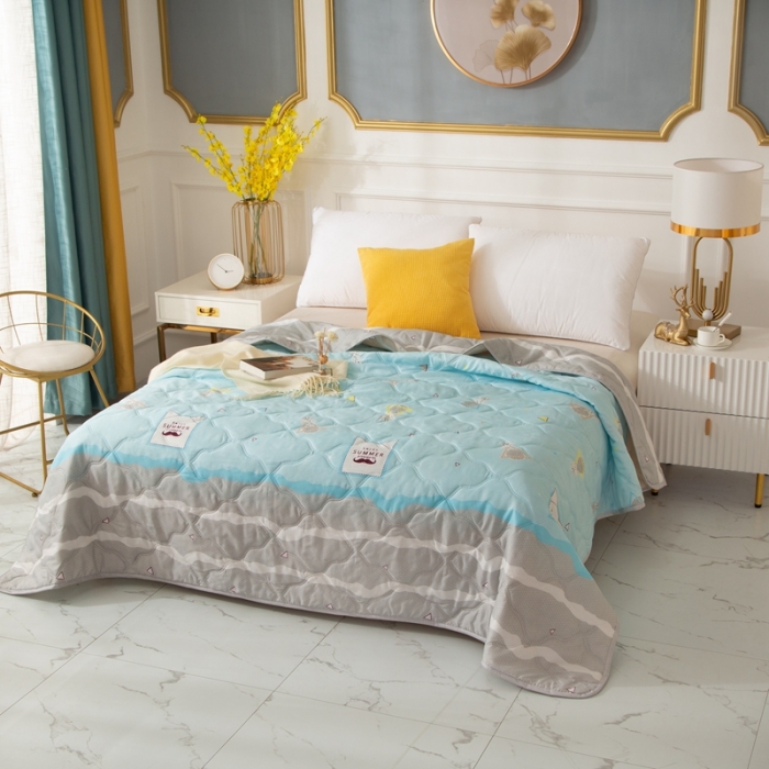 91家纺网 家纺一手货源 找家纺 爱派 2022新款磨毛印花夏凉被夏被空调被夏被空调被 菠萝