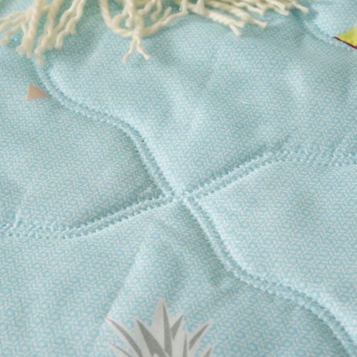 91家纺网 家纺一手货源 找家纺 爱派 2022新款磨毛印花夏凉被夏被空调被夏被空调被 菠萝