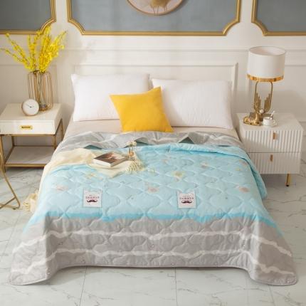 91家纺网 家纺一手货源 找家纺 爱派 2022新款磨毛印花夏凉被夏被空调被夏被空调被 菠萝