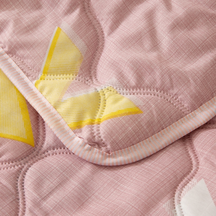 91家纺网 家纺一手货源 找家纺 爱派 2022新款磨毛印花夏凉被夏被空调被 花开半夏(粉)