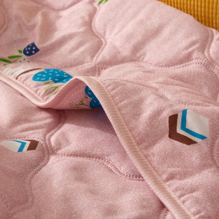 91家纺网 家纺一手货源 找家纺 爱派 2022新款磨毛印花夏凉被夏被空调被 时光