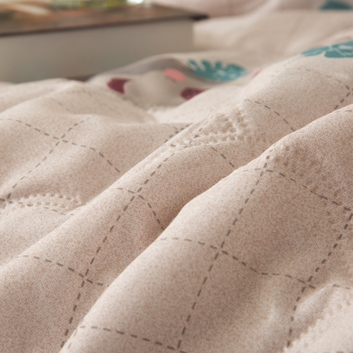 91家纺网 家纺一手货源 找家纺 爱派 2022新款磨毛印花夏凉被夏被空调被 小浣熊