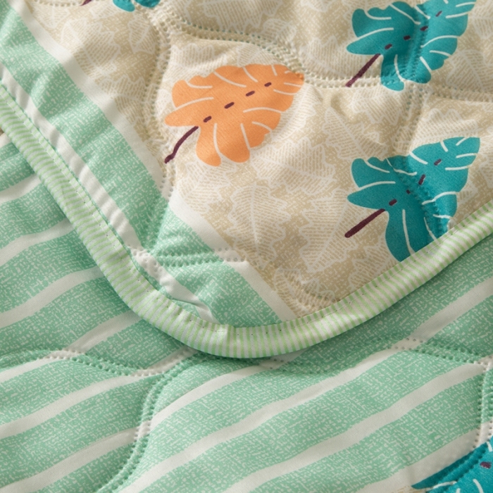 91家纺网 家纺一手货源 找家纺 爱派 2022新款磨毛印花夏凉被夏被空调被 雪松