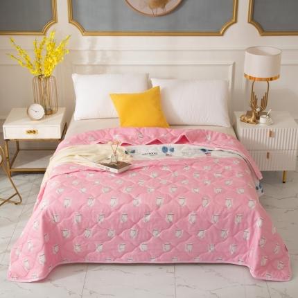 爱派 2022新款磨毛印花夏凉被夏被空调被 招财猫