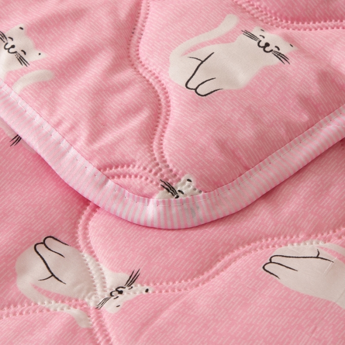 91家纺网 家纺一手货源 找家纺 爱派 2022新款磨毛印花夏凉被夏被空调被 招财猫