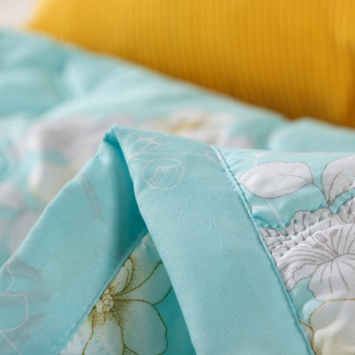 91家纺网 家纺一手货源 找家纺 爱派 2022新款亲肤棉印花夏被空调被 梨花