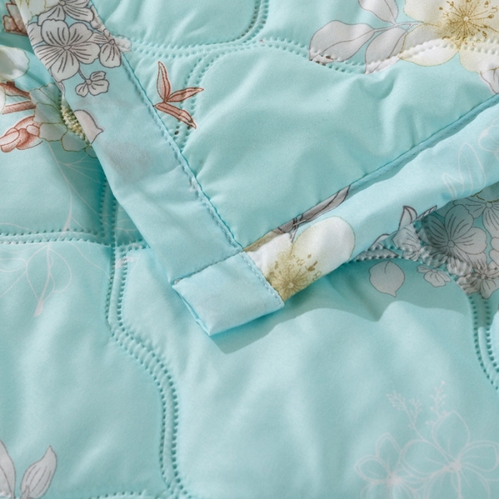 91家纺网 家纺一手货源 找家纺 爱派 2022新款亲肤棉印花夏被空调被 梨花