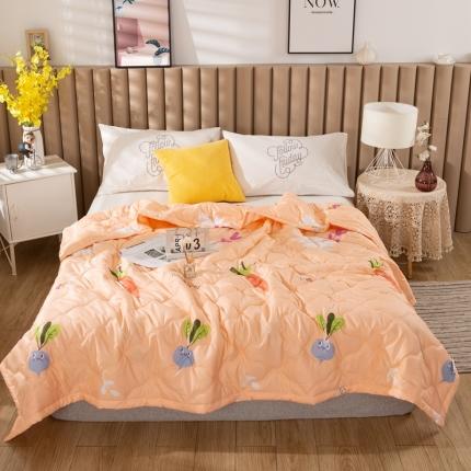 91家纺网 家纺一手货源 找家纺 爱派 2022新款亲肤棉印花夏被空调被 萝卜