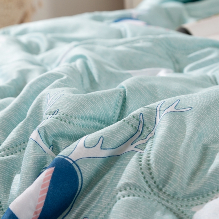 91家纺网 家纺一手货源 找家纺 爱派 2022新款亲肤棉印花夏被空调被 清凉