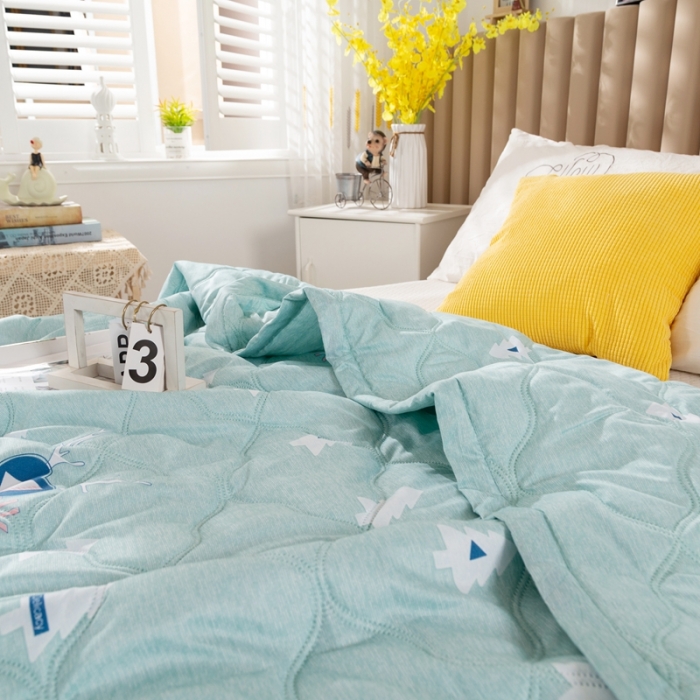 91家纺网 家纺一手货源 找家纺 爱派 2022新款亲肤棉印花夏被空调被 清凉