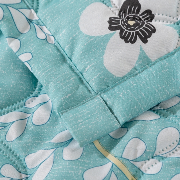 91家纺网 家纺一手货源 找家纺 爱派 2022新款亲肤棉印花夏被空调被 叶落知秋