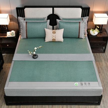 91家纺网 家纺一手货源 找家纺 薄荷清香席古藤席三件套薄荷油抗菌藤席冰藤双面席空调席草席