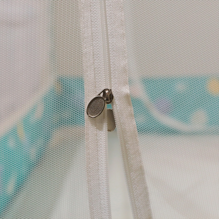 91家纺网 家纺一手货源 找家纺 博诺蚊帐 2022新款免安装钢丝印花蚊帐 清新柠檬